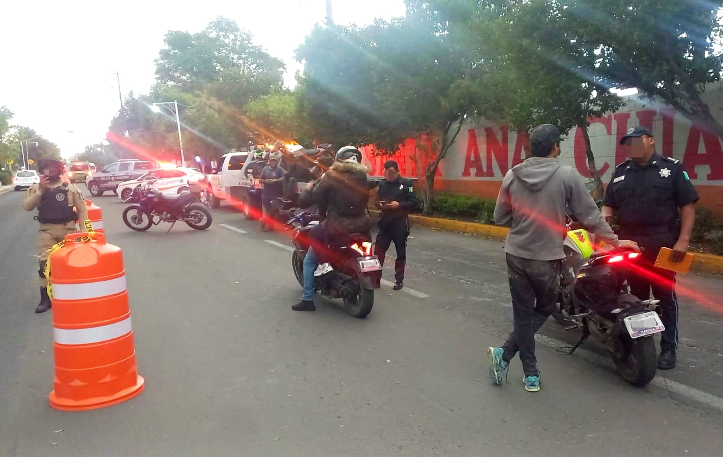 Ayuntamiento de Chiautempan refuerza la seguridad con revisiones preventivas por parte de la Policía Municipal